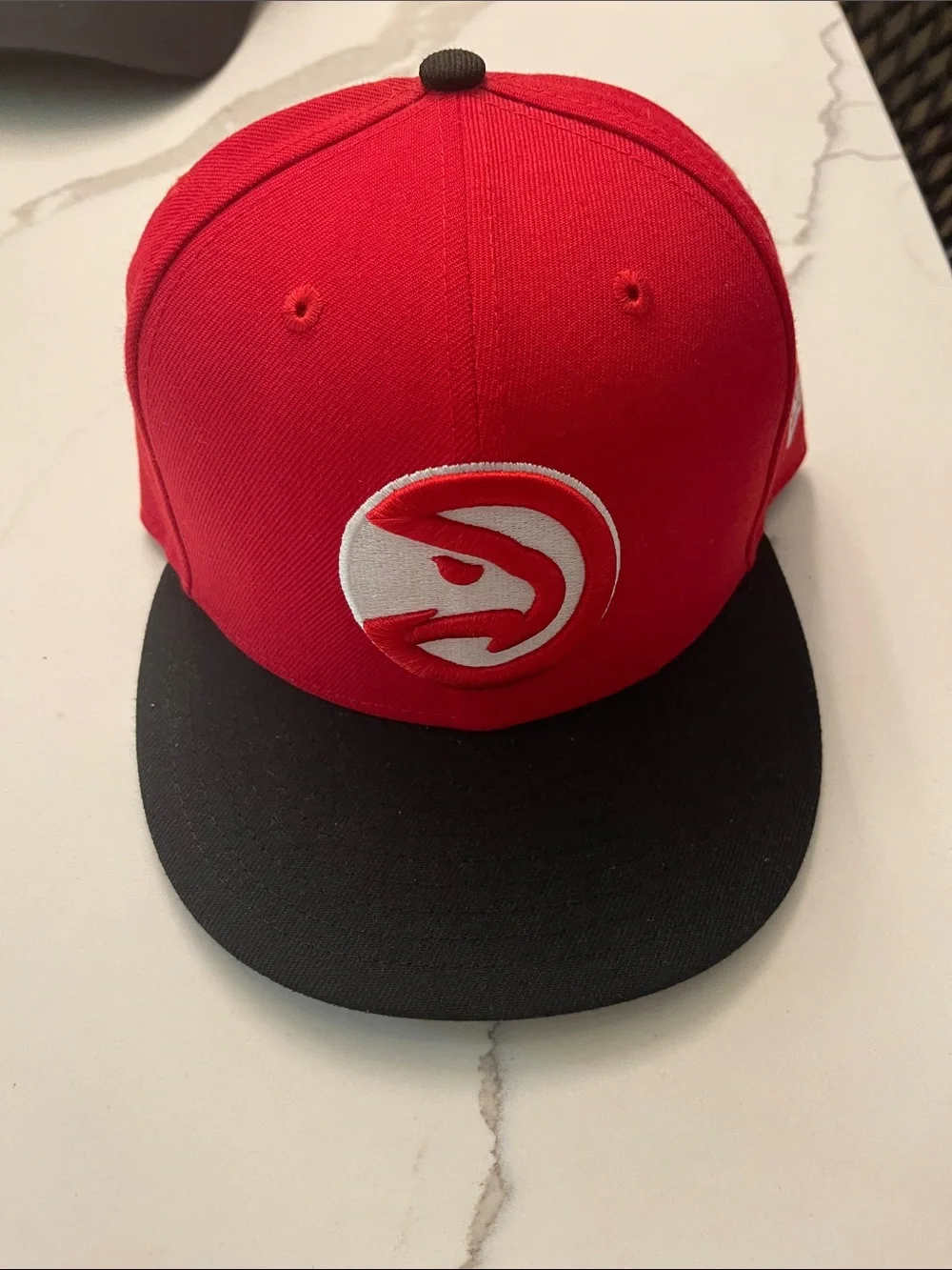 Red and Black Hawks Men's Snapback